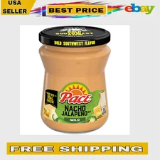 Pace Mild Nacho Jalapeno Queso Cheese Dip, 15 oz Jar