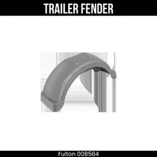 Fulton Fender Silver Plastic Single Axle 14 Inch Wheels 31.3 Inch Long 008564