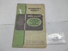 Operator's Manual for John Deere Models J Jb Tractor Disk Harrows Om-B9-846