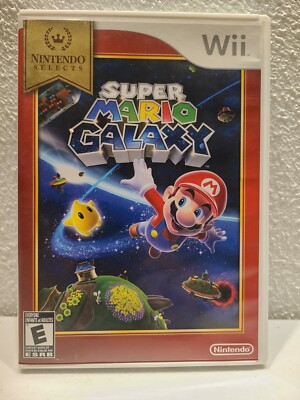 Nintendo Wii Super Mario Galaxy Nintendo Selects w/ Case TESTED BIN A
