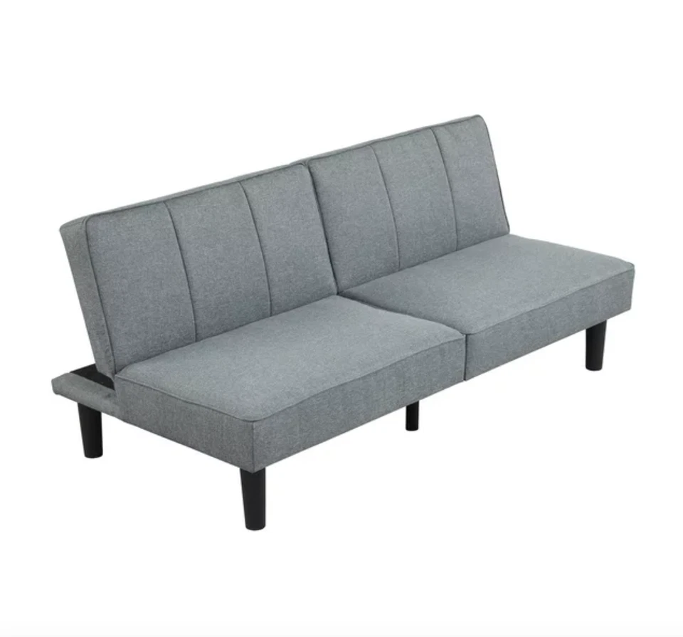 Convertible Sofa Bed Sleeper Couch Futon High-Density Foam Mattress Condo Dorm - Image 4 of 4