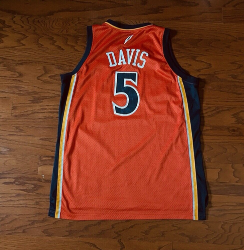 Men Size XL Baron Davis Golden State GSW Warriors adidas Orange Swingman Jersey - Picture 3 of 5