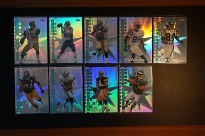 2002 Topps Hobby Masters 9 card lot Tom Brady, Jerry Rice, Randy Moss + more