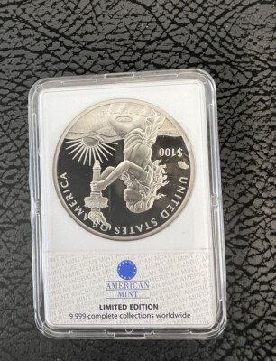 な*か様 platinum .9995 2014 Platinum $100 Eagle Replica Layered in .9995 Platinum Proof