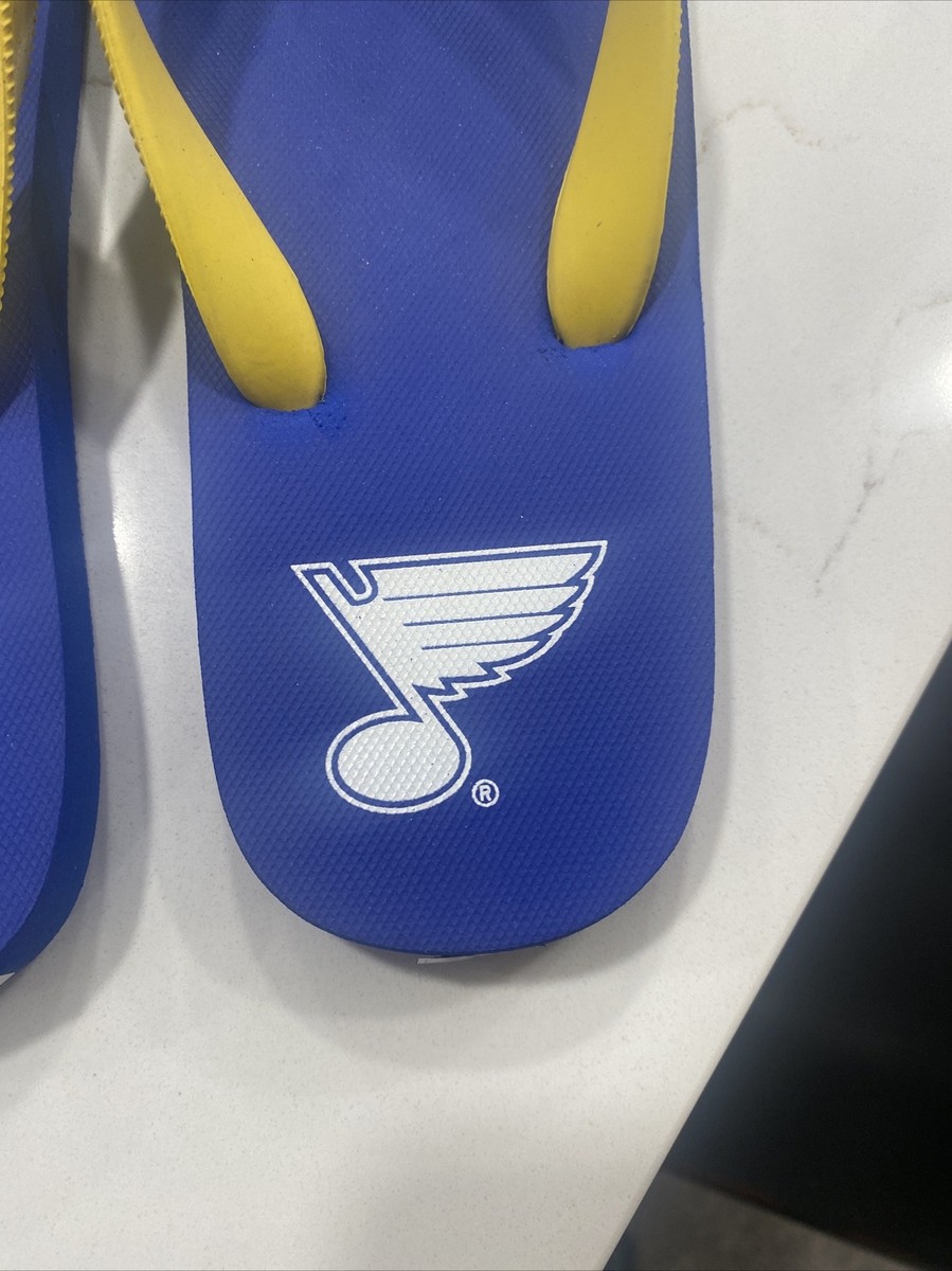 St. Louis Blues Flip-Flops Sandals w Sand Imprint New  display picture 2
