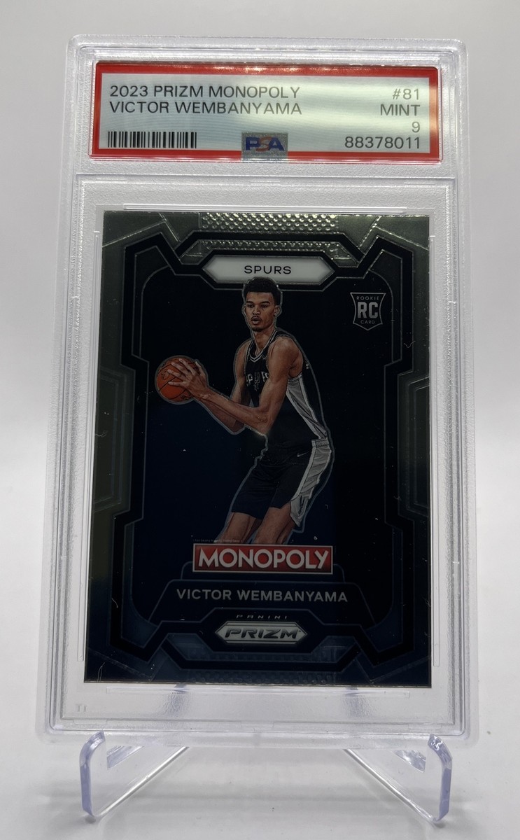 Victor Wembanyama 2023-24 Panini Prizm RC Monopoly #81 Graded PSA