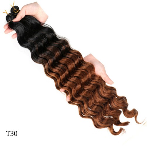 20in Deep Wave Curly Bulk Hair Crochet Braids Twist Braiding Hair Extension 50cm - Picture 17 of 40