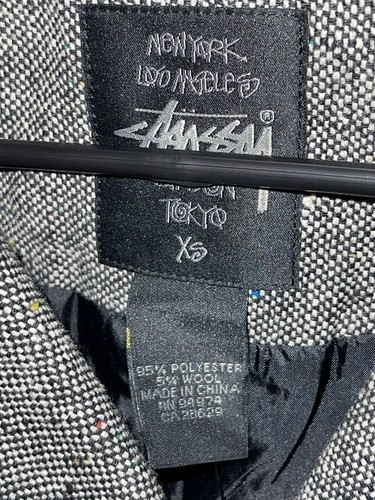 NWT Women’s Stussy Coat Size Xtra Small 95% Polyester And 5% Wool - Picture 9 of 16