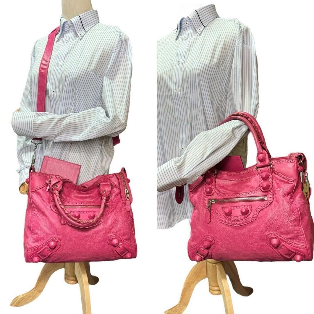 バッグ Balenciaga Giant City 2way Handbag Pink Balenciaga Giant City 2Way Handbag Pink Authentic | eBay