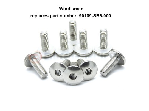 Honda XL600V Transalp 1999 stainless steel screen & motorcycle fairing bolts kit - Picture 11 of 12