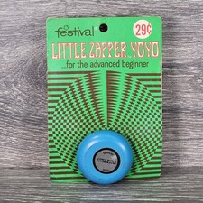 Rare VTG Festival Little Zapper Wooden Yo-Yo 1960s 1950's USA Wood HTF Vintage