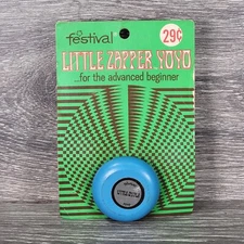 Rare VTG Festival Little Zapper Wooden Yo-Yo 1960s 1950's USA Wood HTF Vintage