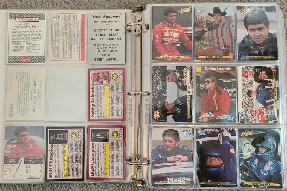 Bobby Labonte NASCAR Racing Card Singles 1991 - 1995 Your Choice! - Interstate - Image 3 of 4