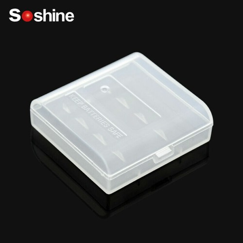Box Plastic Case Storage AA Portable Soshine Travel AAA Cell Battery With Clips - Picture 13 of 15