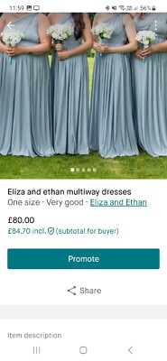 Eliza & Ethan Multiway Maxi Dress - Bridesmaid, Prom - One Size,  Price For 2