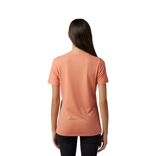 Fox Racing Women's Standard Absolute Short Sleeve Tech Tee Color SALMON - Picture 6 of 12
