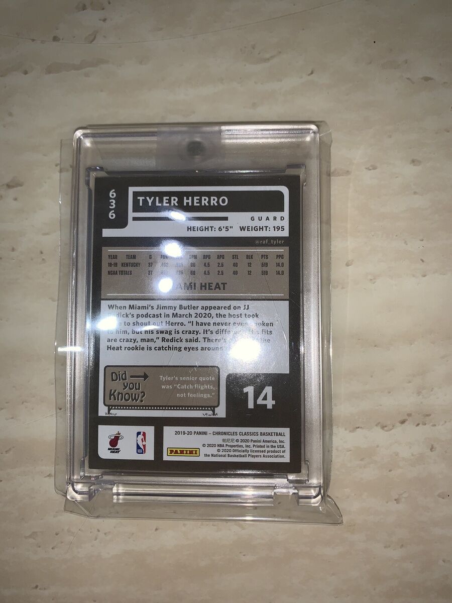 Panini Chronicles Classics Gold 4/10 Tyler Herro Rookie Card Panini Chronicles Classics Gold 4/10 Tyler Herro Rookie Card
