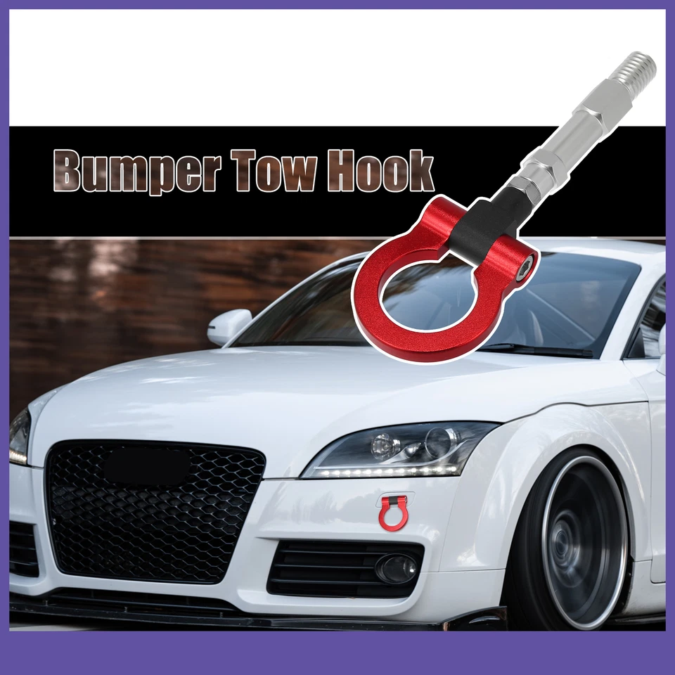 Tornillo de gancho de remolque para parachoques trasero delantero de aleación de aluminio UNO personalizado para Audi A5 S5 Foto 2 de 4