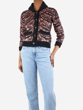Gucci Multicoloured Sequin Knit Jacket - Size Uk 8