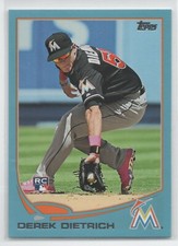 2013 Topps Update WALMART BLUE #US178 Derek Dietrich NY YANKEES Rookie Card 66. rookie card picture