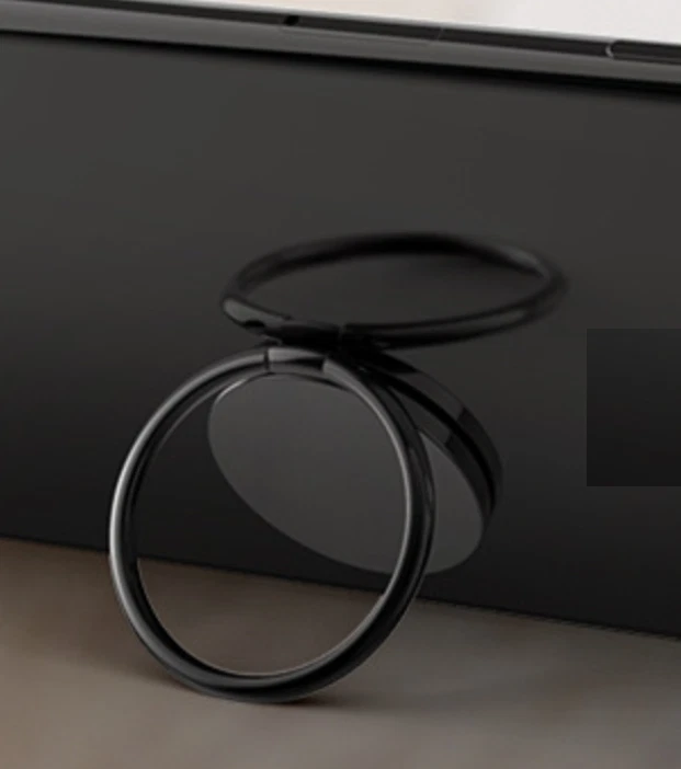 Universal Ultra Thin Finger Grip Metal Ring Stand Phone Holder 360° Rotating - image 3 of 4