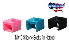 MK10 Silicone Aluminum Heat Block Sock 3 Pack,  Wanhao i3 QIDI TECH, 3D Printer