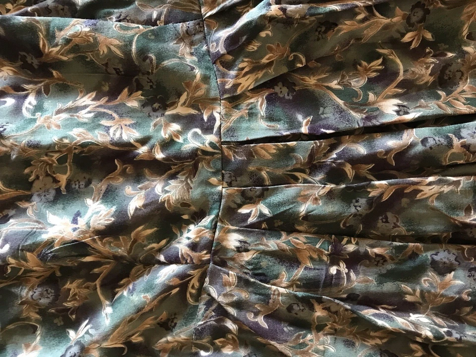 Mini Vestido Babydoll Grunge Años 90 De Colección Bosque Verde Floral Hoja Tela All That Jazz Foto 4 de 4