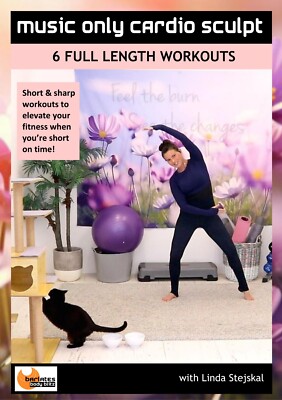 BARLATES MUSIC ONLY CARDIO SCULPT - 6 WORKOUTS EXERCISE DVD LINDA STEJSKAL