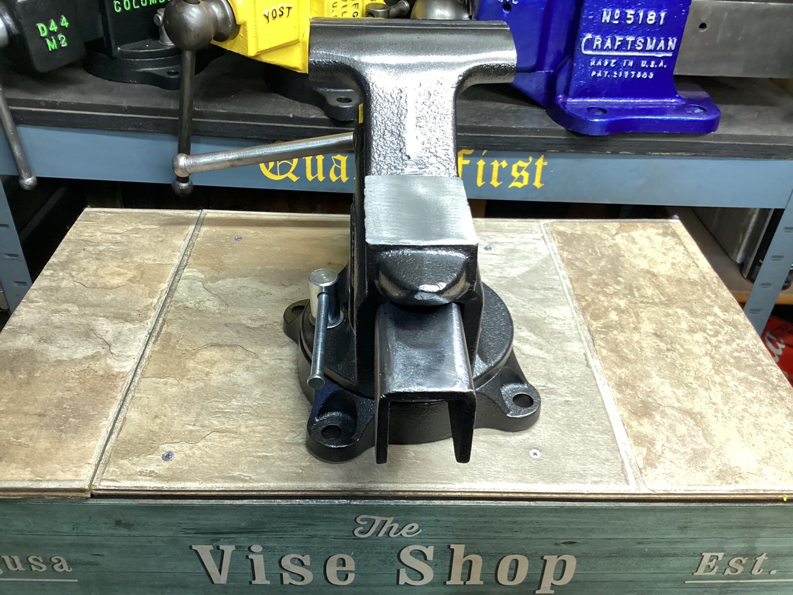 RESTORED VINTAGE CRAFTSMAN BENCH VISE 5 In JAWS 38 Lbs eBay