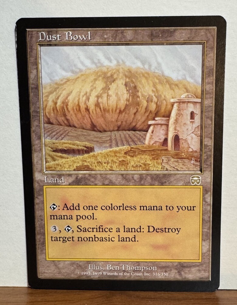 Dust Bowl Mercadian Masques Land Rare MAGIC MTG CARD Land Destruction LP