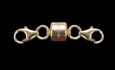 5.5mm Yellow 14k Gold FILLED STRONG MAGNETIC CLASP 24mm Extender 8mm Lobsters US