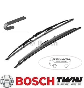 2x SPAZZOLE TERGICRISTALLI TERGICRISTALLO BOSCH 3397118401 TWIN SPOILER 530S - Foto 1 di 1