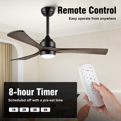 MAC 20" 52" Reverse Airflow Ceiling Fan Light Timer Remote Control DC / AC Motor - Picture 15 of 59