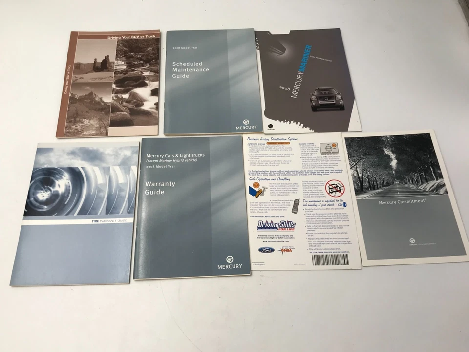 2008 Mercury Mariner Owners Manual Set With Case OEM OM0056 - Image 4 of 4