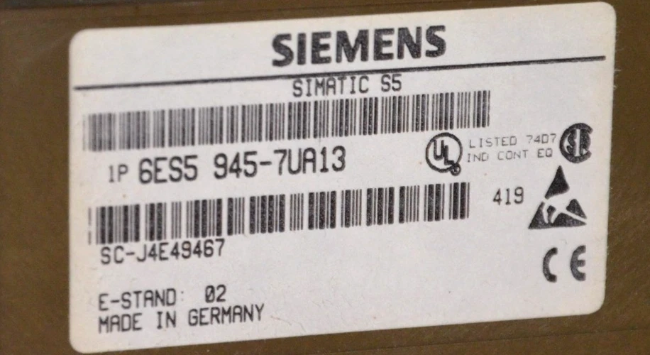 Siemens 6ES5945-7UA13 CPU Simatic S5 6ES5 945-7UA13 - Bild 2 von 2