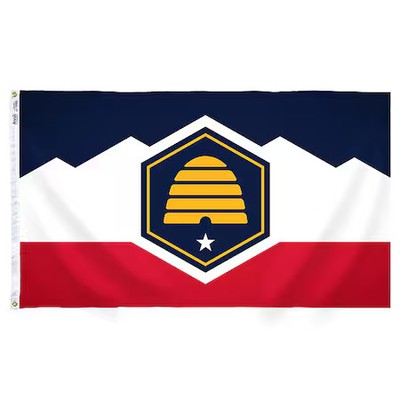 Annin Flagmakers 145360 Utah State Flag, 3X5 Ft