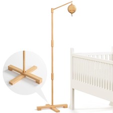 Baby Crib Mobile Arm with Music Spin Motor, 57.4 Inch Mobile Arm for Crib Woo...