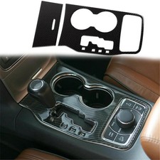 For Jeep Grand Cherokee 2011-2013 Center Gear Shift Panel Cover Trim Real Carbon
