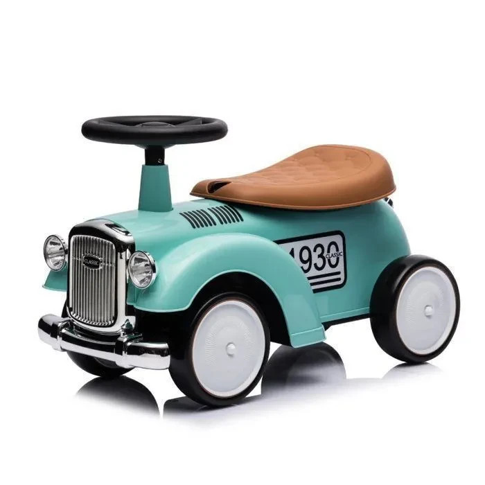Porteur bébé 1 an voiture ancienne avec coffre de rangement et klaxon sonore