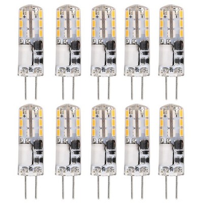 10Pcs G4 LED Bulbs 24LED 1.2W Bi Pin Light Source for Home Ceiling Light Wall