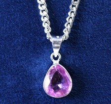 Certified Natural Pink Kunzite 8.25 Ct Pear Gemstone Pendant Anniversary Present