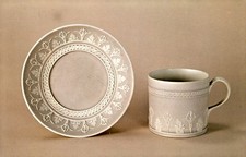 Wedgwood Cup and Saucer, c. 1785 Postcard