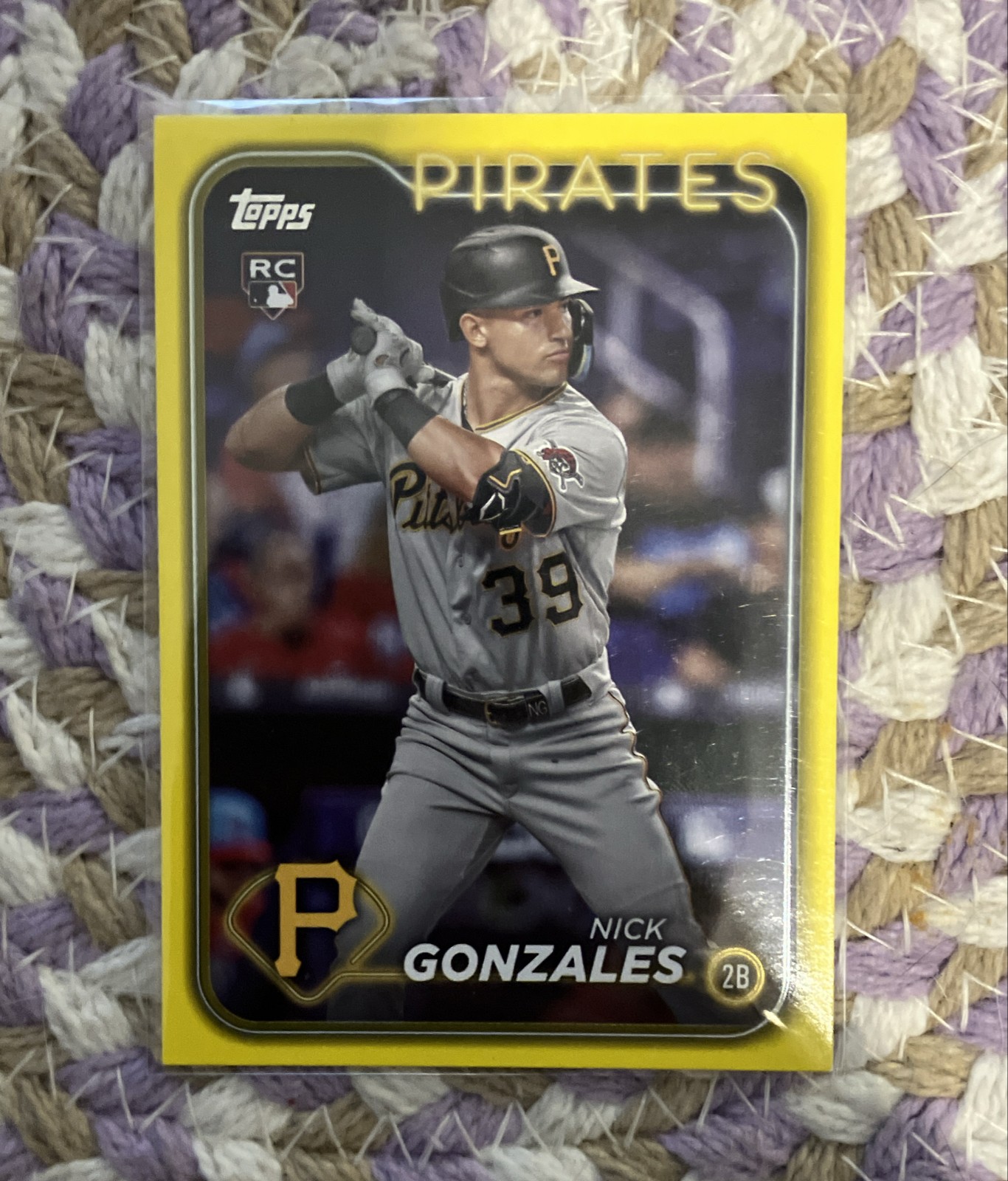 2024 Topps Series 1 - Nick Gonzales #168 Yellow (RC)