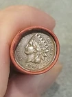 Relisted Nice Au+1901 Indian Head &Barber Dime Ends Of Lincoln Wheat Cent Roll