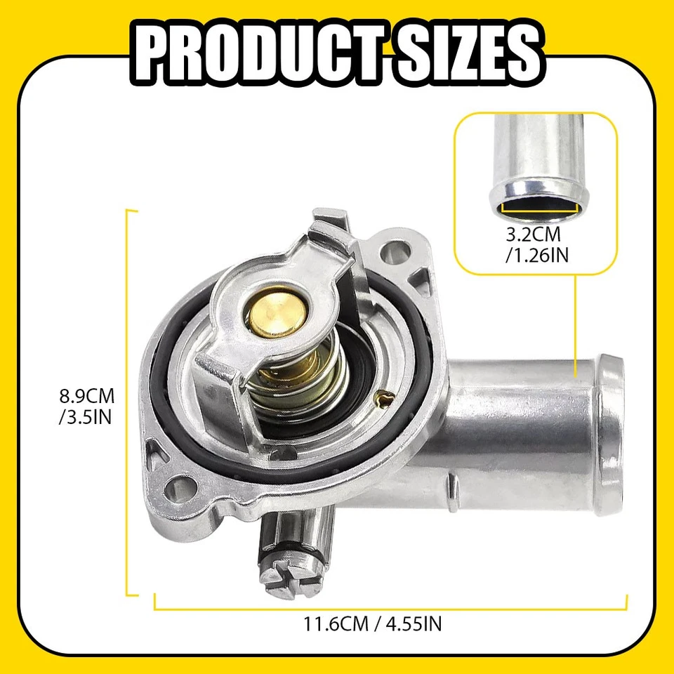 Carcasa de montaje de termostato para Dodge Fit 2014-2021 Jeep Cherokee Ram ProMaster Foto 4 de 4