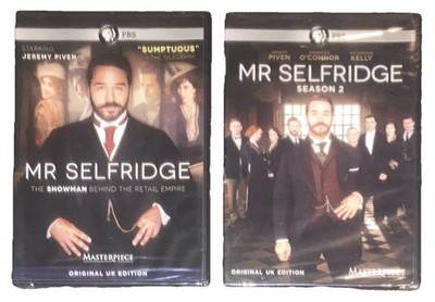 Mr. Selfridge DVD Complete Seasons 1 & 2 PBS Jeremy Piven UK Edition NEW