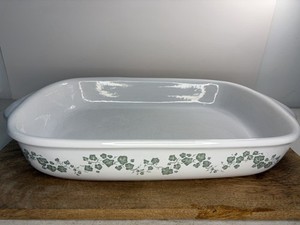 Corning Ware Callaway Green Ivy Baking Pan Roaster Lasagna Dish 13x9"