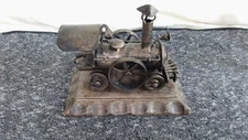 Vintage Handmade Bronze Colored Locomotive Metal Model Train Collectible Piece