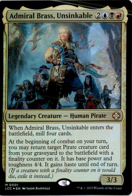 #ad Admiral Brass Unsinkable Commander: The Lost Caverns of Ixalan LCC Foil NM $2.09