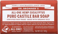 Dr. Bronner's Pure-Castile Bar Soap Eucalyptus 5 oz